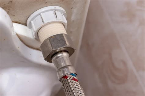 Repairing a Leaking Toilet Water Supply Line